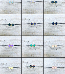 Druzy Stud Earrings-16 colors