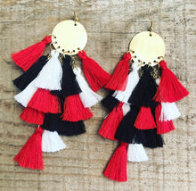 Load image into Gallery viewer, Dangle Tassel Earrings (More colors available)