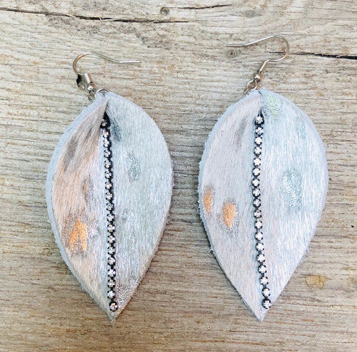 Layla Cowhide Earrings