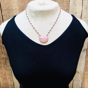 Valerie Pink Stone Necklace