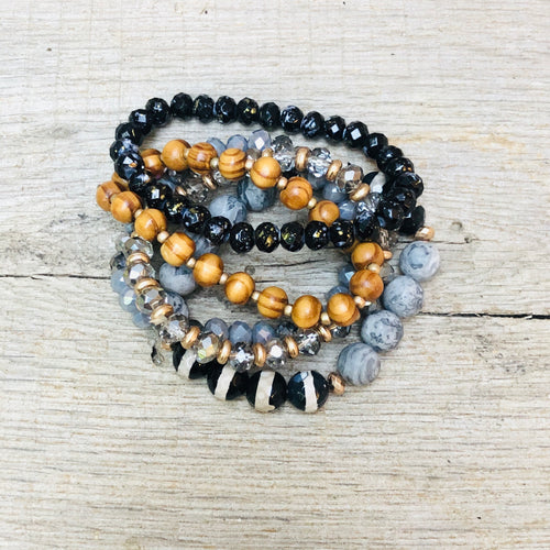 Tiffany Beaded Bracelet Stack