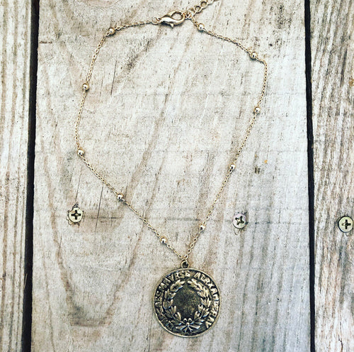 Short Coin Necklace