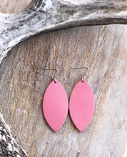 Load image into Gallery viewer, Oval Leather Earrings (2 available colors)