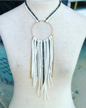Load image into Gallery viewer, Long Fringe &amp; Metal Necklace